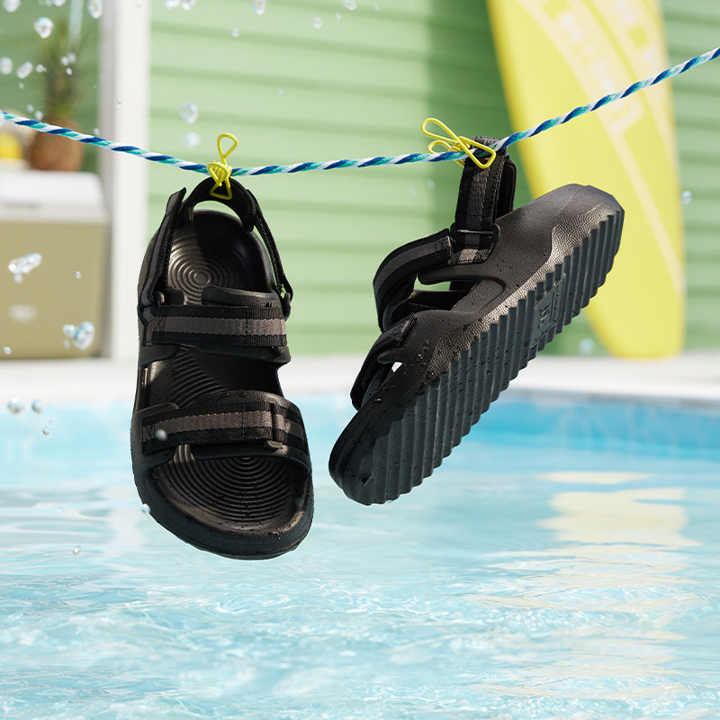 361凉鞋男拖鞋运动鞋2025冬季新款防滑魔术贴沙滩鞋外穿休闲凉拖