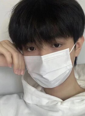 白色口罩女一次性高颜值独立包装学生成人三层防护男女通用ins风