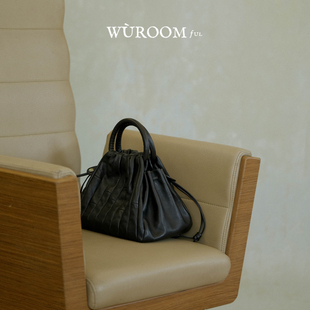 WUROOMful「Architect建筑师系列·竹节手拎袋」25秋冬拼接包包