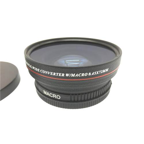 72mm 0.45X广角镜头 0.45倍 带微距广角附加镜头 黑色 UV82