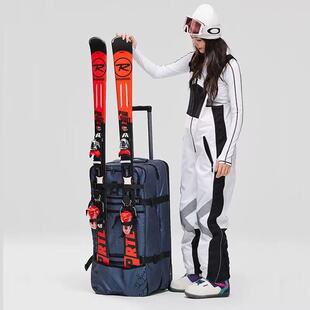 可插板单板滑雪拉杆箱双板行李箱可托运防水滑雪拉杆包滑雪装备箱