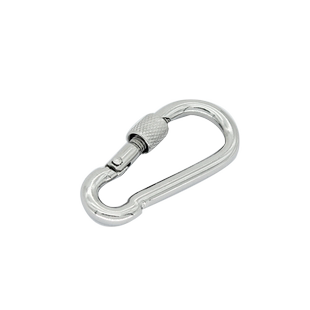 宏泰304不锈钢保险弹簧扣 带母弹簧钩 登山扣 连接扣 挂扣全规格