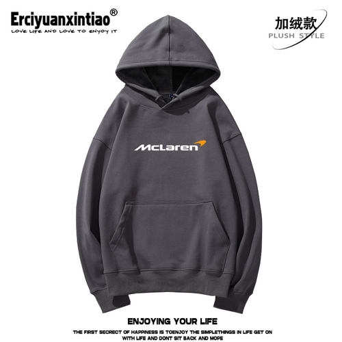 F1迈凯伦McLaren车队周边重磅落肩款卫衣男女赛车迷休闲百搭衣服