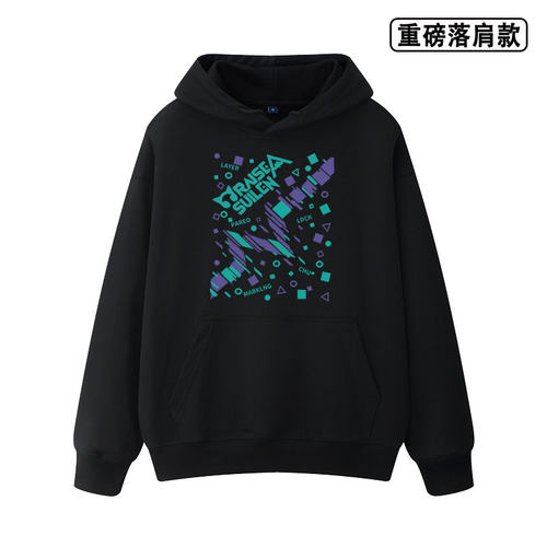 RAISE A SUILEN周边朝日六花动漫重磅落肩款卫衣秋冬季