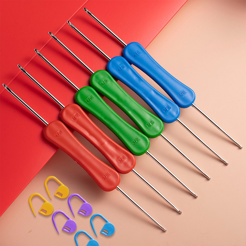 diy编织宝宝玩偶包包双头钩针