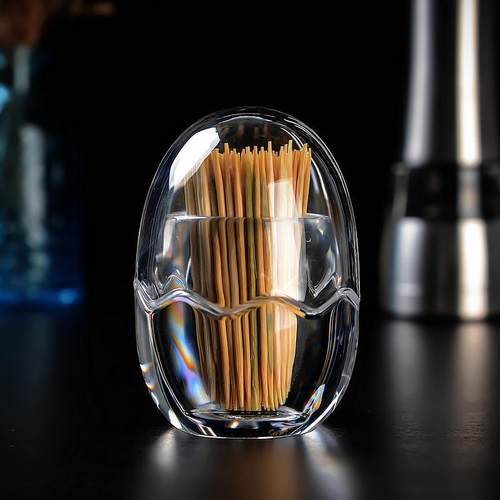 创意可爱牙签筒家用餐厅蛋形透明