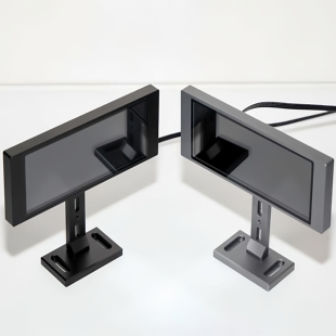 ZZJMOD全铝CNC显卡支架屏幕自定义副屏可旋转4.6寸黑白灰色千斤顶