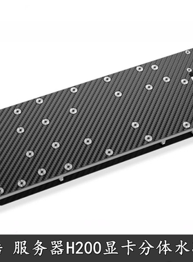 欧酷Alphacool ES系服务器显卡水冷头碳纤维侧出单槽位H200专业卡