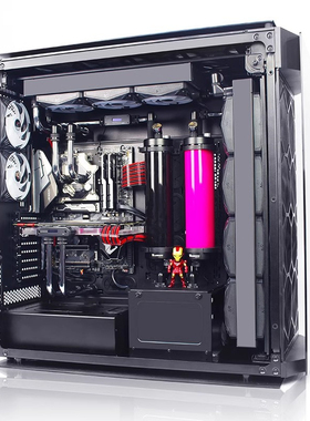 寒冰单双路导流水道板分体式水冷硬管套装散热器海盗船1000/9000D