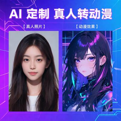 AI真人照片转漫画头像定制