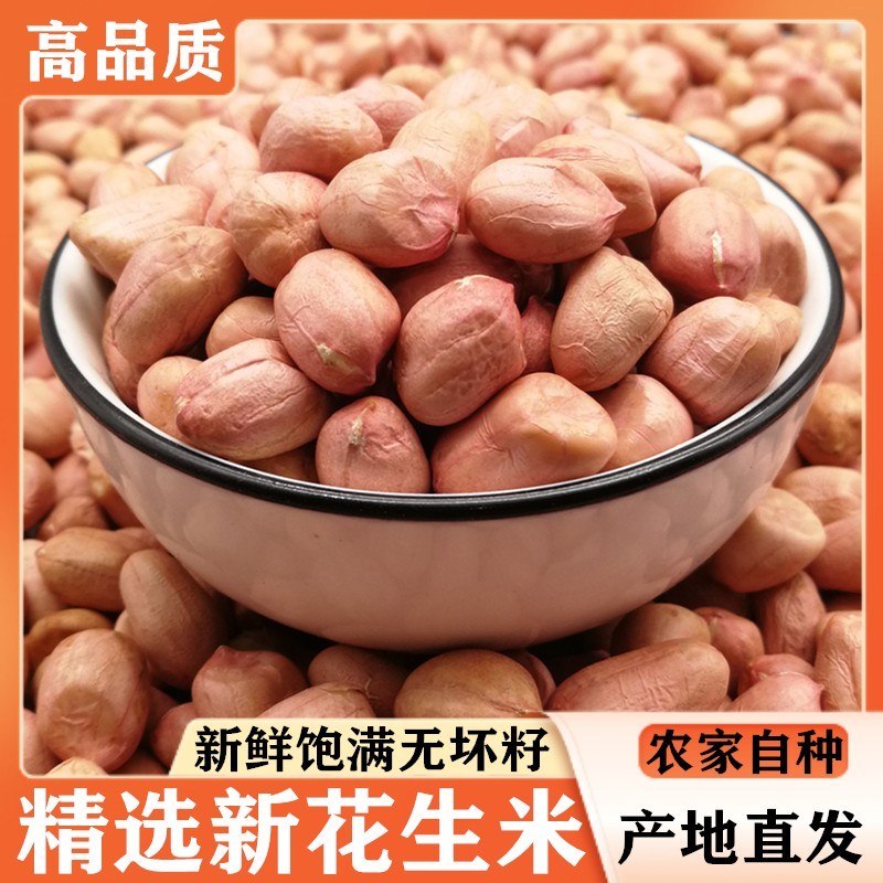 2026年新鲜花生米5斤/3斤新上市生花生新货河南大白沙生鲜农产品