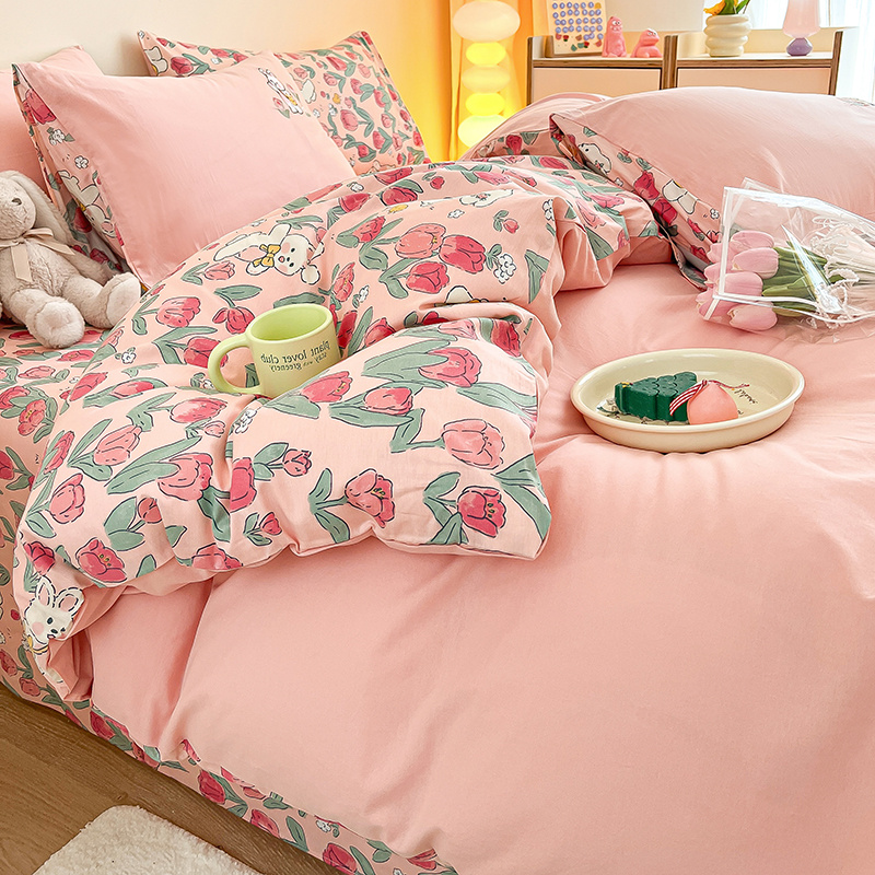 恬梦家纺床上用品水洗棉四件套