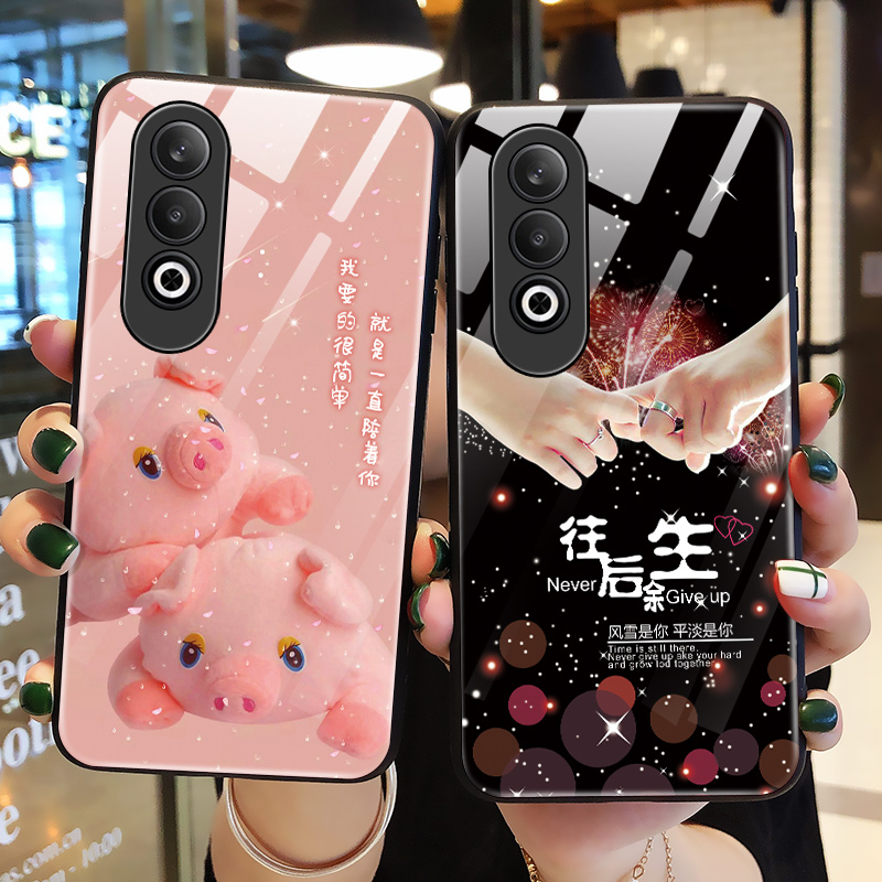 适用oppoK12手机壳玻璃oppo保护K12plus硅胶套5g镜头全包PJR110防摔可爱猪PKS硬外壳opk软壳0pp0男女125g新款