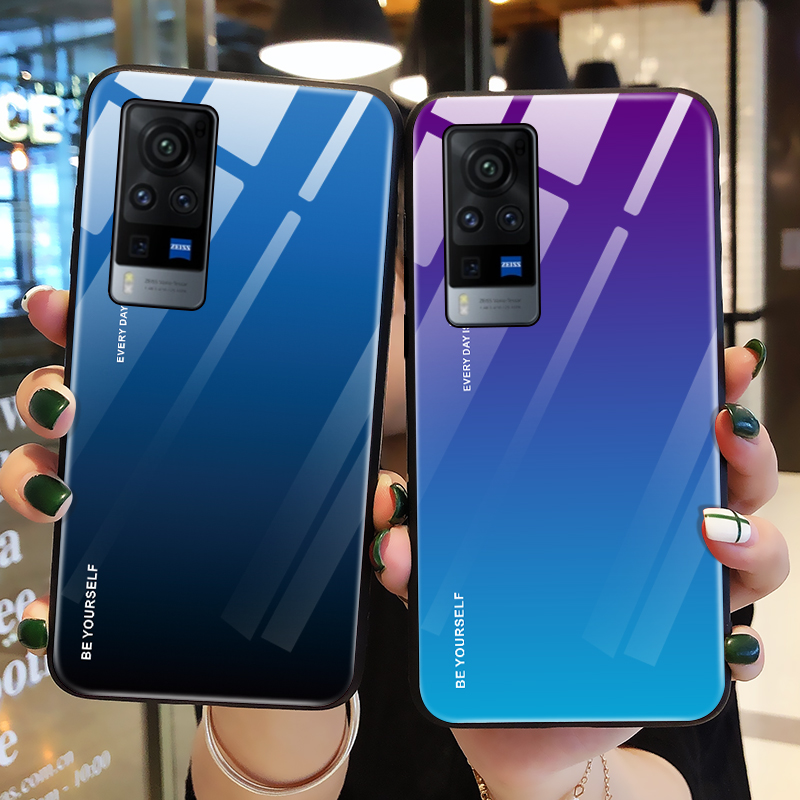 vivox60钢化玻璃简约保护壳