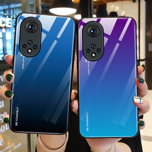 适用华为荣耀50手机壳玻璃50pro保护硅胶套honor50se全包边NTH一AN00防摔JLH青紫色RNA软壳5G女50p男五十创意