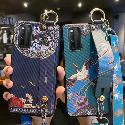 适用vivoiqoo3手机壳斜挎挂绳