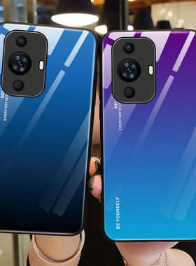 适用华为智选hinova11手机壳钢化玻璃nove11pro保护硅胶套5G全包hi防摔nava青紫F0A一AL00软壳por女note男n11