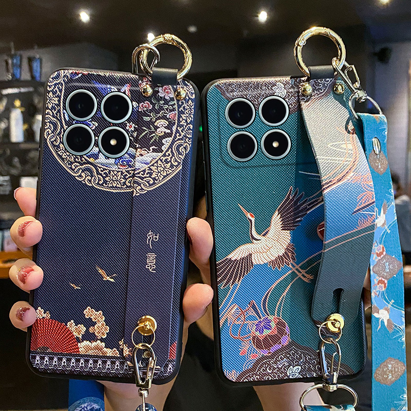 适用红米K90手机壳斜挎挂绳