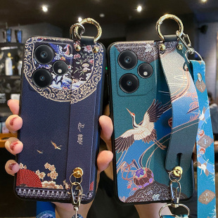 适用真我neo7turbo手机壳如意腕带realmeNeo7tubo保护硅胶套RMX5062斜挎挂绳全包边防摔软壳女oppo可背带妈妈