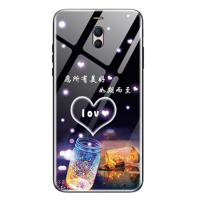适用魅族魅蓝note6玻璃手机壳