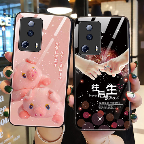 适用小米civi2玻璃情侣保护壳