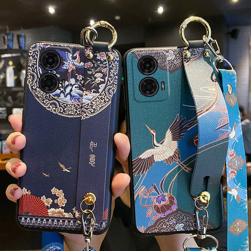 适用摩托罗拉G34手机壳腕带保护