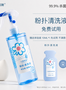 小喵驾到· 300ml粉扑清洗液喷雾型化妆刷美妆工具杀菌除螨清洗液
