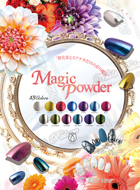 【现货】日本制 pregel 光疗胶 周边 幻彩魔镜粉 镜面薄片