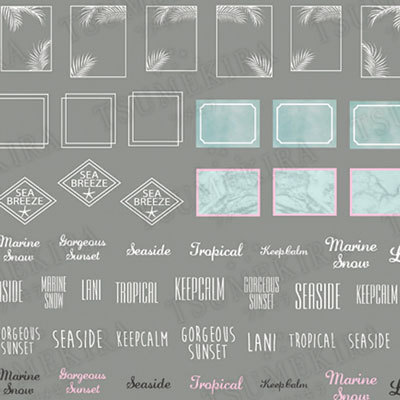 【现货】日本 tsumekira 贴纸 夏季标签