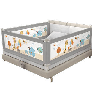 床围栏单边防摔加高防护栏床边可升降三面一体便携婴儿防掉床神器