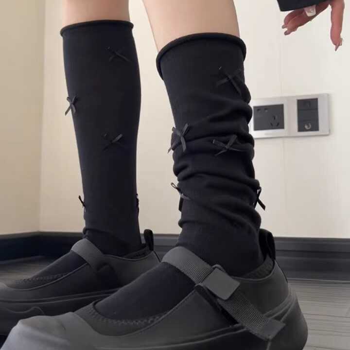 显瘦小腿袜堆堆袜两穿小腿袜
