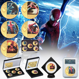 特价美国复仇者联盟蜘蛛侠纪念收藏币漫威英雄牙仙卡通硬币