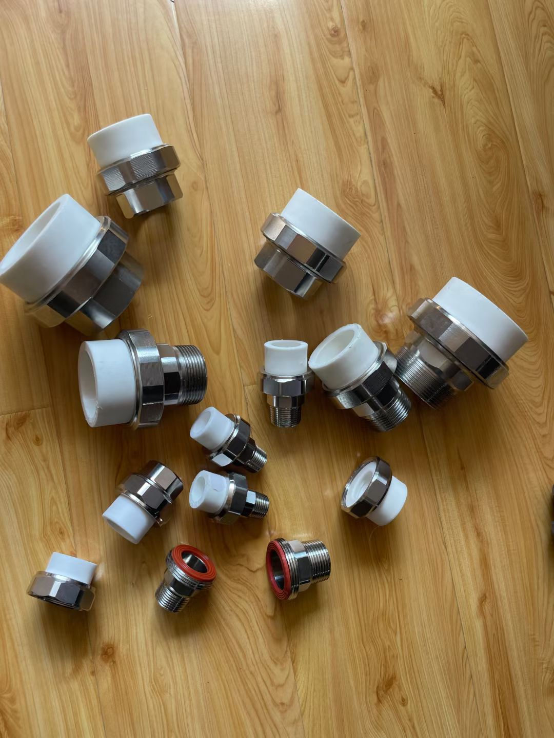 PPR不锈钢活接头4分6分1寸外牙内牙202532双头热熔活接暖气油任