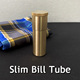 Bill 跨境天洋新版 钞票入铜管Slim Tube可签名可检查近景魔术道具