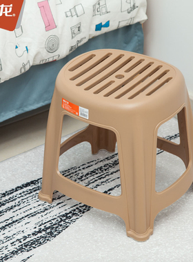 包邮禧天龙加厚欧式塑料钢化凳/矮凳子/浴室防滑凳D-2053