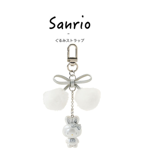 日本hellokitty正版雪兔凯蒂猫kt猫公仔玩偶包包挂件钥匙扣小挂饰