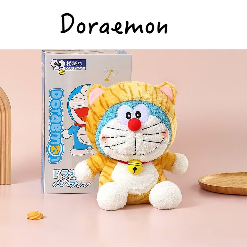 哆啦A梦日本正版老虎叮当猫公仔