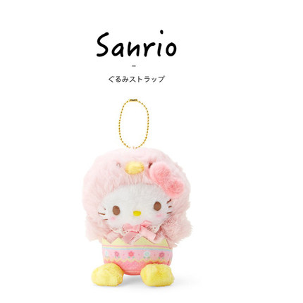日本hellokitty正版复活节凯蒂猫kt猫公仔玩偶毛绒包挂件钥匙挂饰