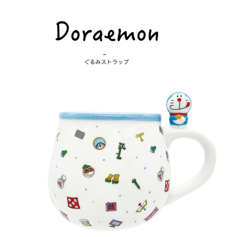 日本doraemon哆啦a梦叮当猫叮当猫正版水杯牛奶杯咖啡杯陶瓷杯