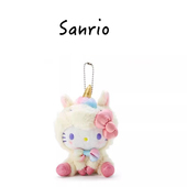 日本hellokitty正版 独角兽凯蒂猫kt猫公仔玩偶毛绒包挂件小挂饰