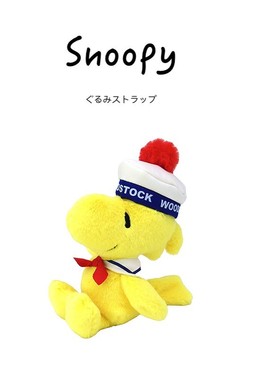 日本snoopy史努比正版水手黄色小鸟糊涂塌客公仔玩偶娃娃毛绒玩具