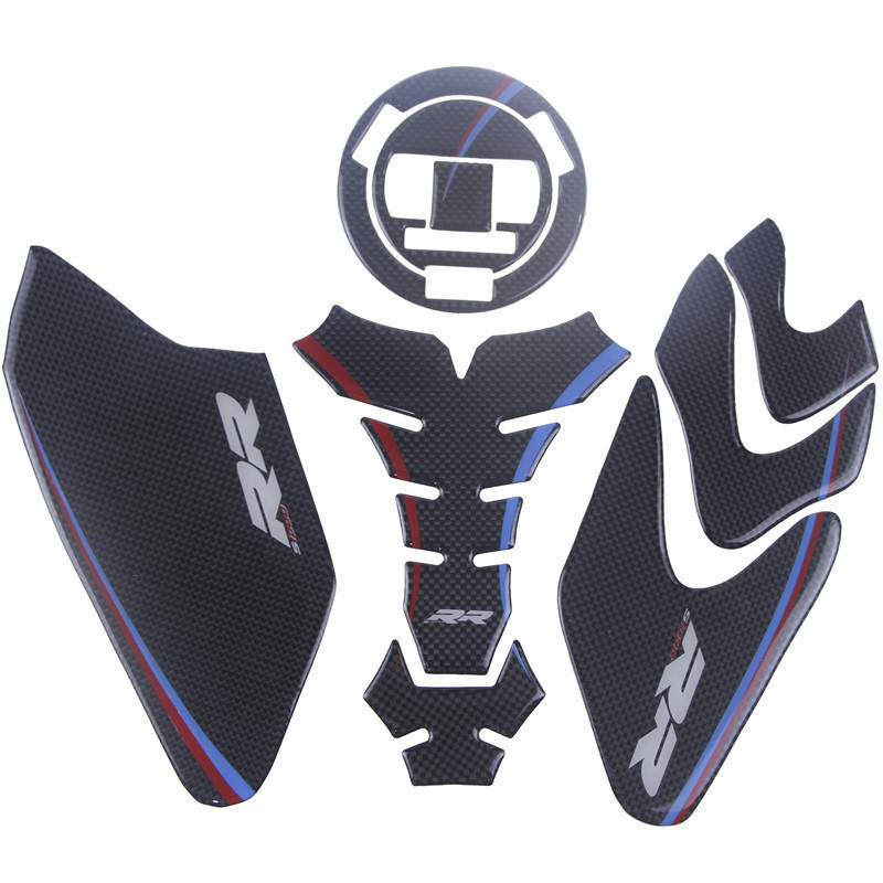 适用宝马改装碳纤维贴油箱盖护贴