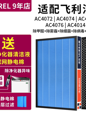 适用飞利浦空气净化器过滤网4076除甲醛滤芯4072 4074 4147