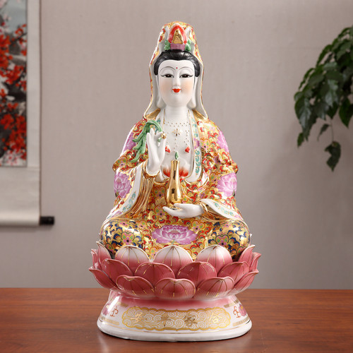 陶瓷观世音家居摆南海观音菩萨