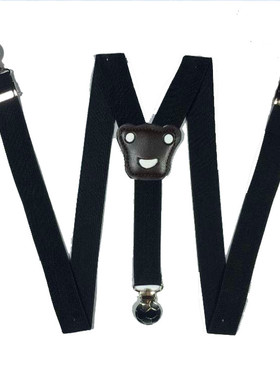 儿童背带夹男孩小孩裤子吊裤带防滑男童女孩宝宝百搭弹力调节背带