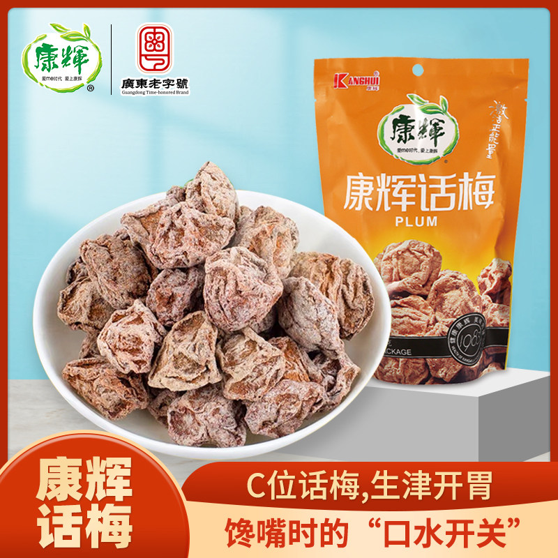 康辉九制话梅零食独立小包装蜜饯果干果脯梅子潮汕泡水罐装孕妇