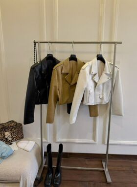 GOD财神2026早春新款美式复古机车皮衣外套女宽松显瘦短款夹克