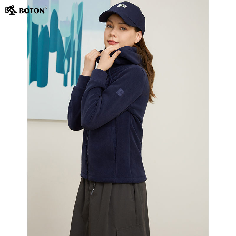 波顿女士连帽加绒外套