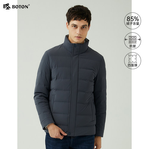 波顿无帽立领商务休闲