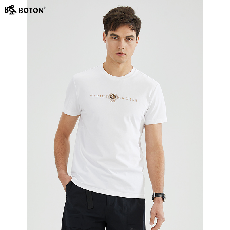 波顿短袖T恤户外休闲男